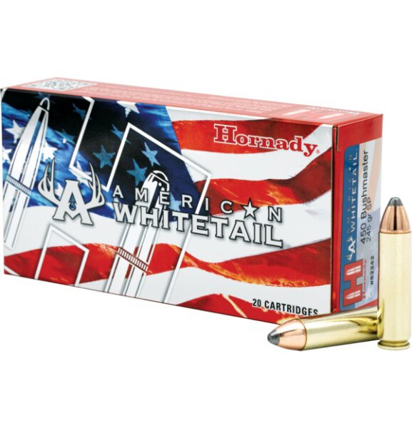 HORNADY MUNITION .450 BUSHMASTER 245GR INTERLOCK AW 20/200