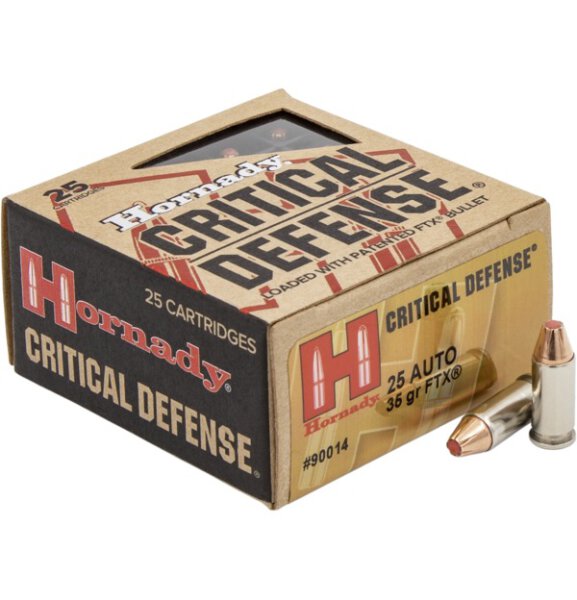 HORNADY MUNITION .25 AUTO 35GR FTX CD 25/250