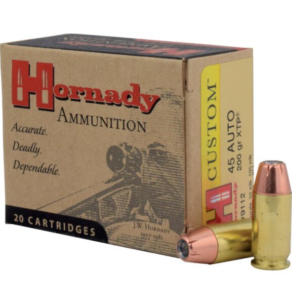 HORNADY MUNITION .45 AUTO 200GR XTP 20/200