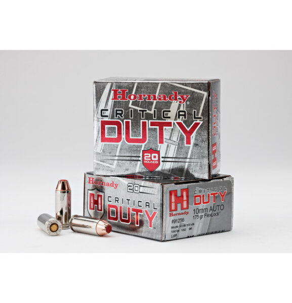 HORNADY MUNITION 10MM AUTO 175GR FLEXLOCK DUTY 20/200