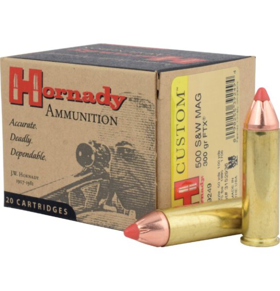 HORNADY MUNITION .500 S&W MAG 300GR FTX 20/200