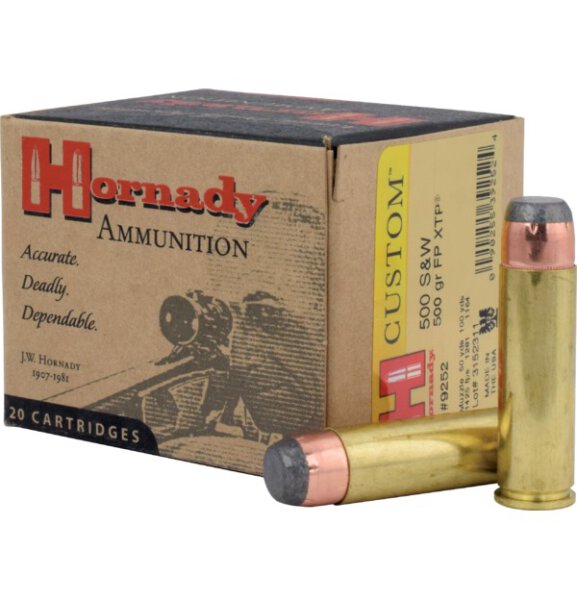 HORNADY MUNITION .500 S&W MAG 500GR FP XTP 20/200