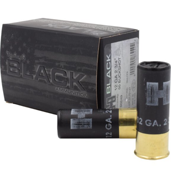 HORNADY MUNITION 12/70 00 BUCKSHOT BLACK 10/100