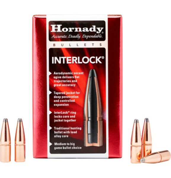 HORNADY GESCHOSSE .30/.308 165GR SP INTERLOCK 100/1500