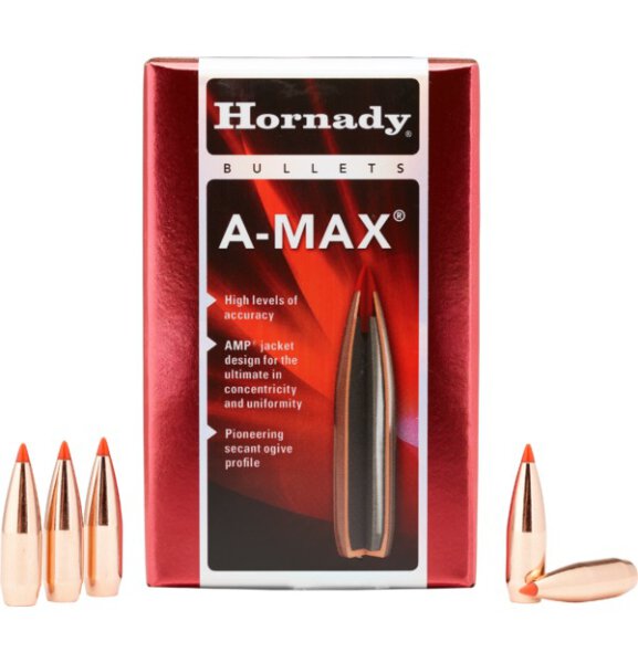 HORNADY GESCHOSSE .30/.308 168GR A-MAX MATCH (1-12") 100/1500