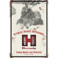 HORNADY VINTAGE BLECHSCHILD