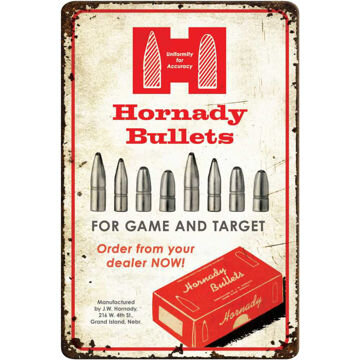 HORNADY RUSTIC BLECHSCHILD GESCHOSSE