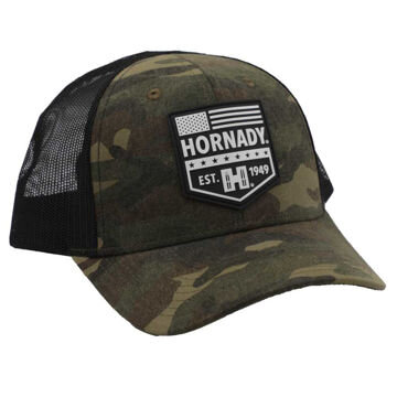HORNADY SCHILDM&Atilde;&oelig;TZE SCHWARZ-CAMOUFLAGE/SCHWARZ HORNADY EST. 1949