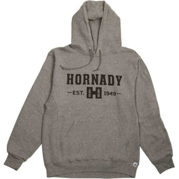 HORNADY KAPUZENPULLOVER GRAU/SCHWARZ HORNADY EST. 1949 GR. XXXL