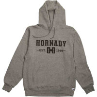HORNADY KAPUZENPULLOVER GRAU/SCHWARZ HORNADY EST. 1949...