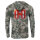HORNADY KAPUZENSHIRT MIT UV-SCHUTZ 50+ CAMOUFLAGE/ROT HORNADY R&Atilde;&oelig;CKENSEITE GR. L