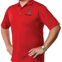 HORNADY POLOSHIRT ROT/SCHWARZ "H" GR. L