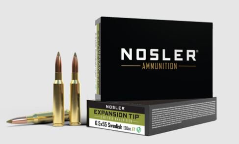 NOSLER MUNITION 6,5X55 120GR E-TIP 20/200