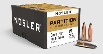 NOSLER GESCHOSSE 6MM/.243 100GR PARTITION SP 50/150