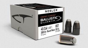 NOSLER GESCHOSSE .45-70/.458 300GR BALLISTIC SILVERTIP HUNTING RN 50/150