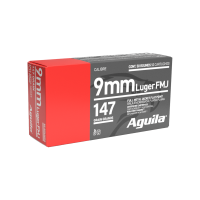 AGUILA MUNITION 9MM LUGER 147GR SUBSONIC FMJ FP 50/1000