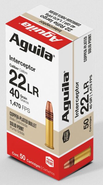 AGUILA MUNITION .22 LR 40GR INTERCEPTOR CPSP 50/1000