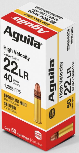 AGUILA MUNITION .22 LR 40GR HIGH VELOCITY CPSP 50/2000