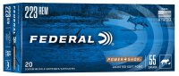 FEDERAL MUNITION .223 REM 55GR SP 20/200
