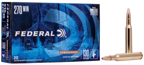 FEDERAL MUNITION .270 WIN 130GR SP 20/200