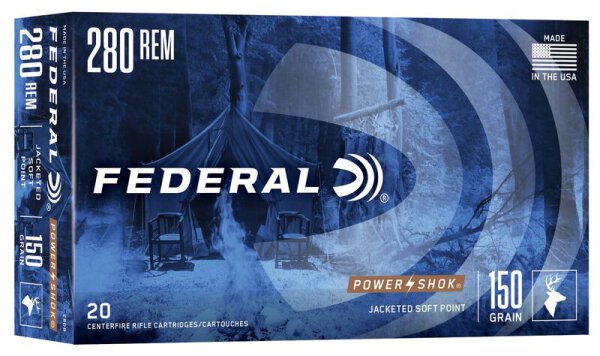 FEDERAL MUNITION .280 REM 150GR SP 20/200