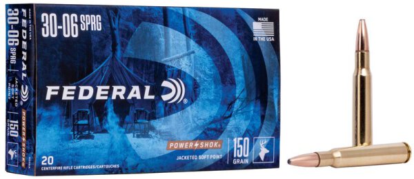 FEDERAL MUNITION .30-06 SPRG 150GR SP 20/200