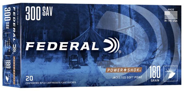 FEDERAL MUNITION .300 SAVAGE 180GR SP 20/200