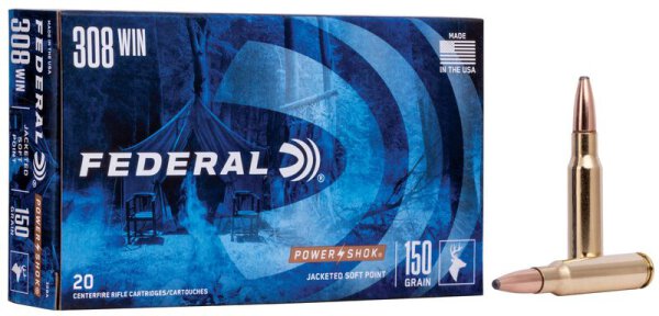 FEDERAL MUNITION .308 WIN 150GR SP 20/200