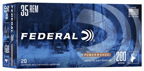 FEDERAL MUNITION .35 REM 200GR SPRN 20/200