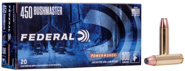 FEDERAL MUNITION .450 BUSHMASTER 300GR SP 20/200