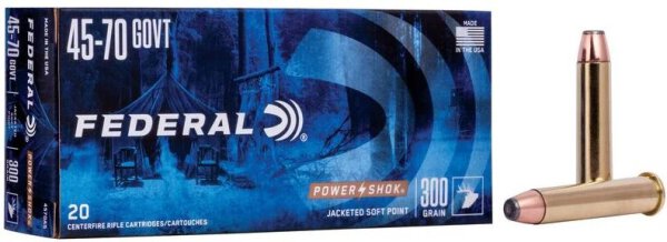 FEDERAL MUNITION .45-70 GOVT 300GR HP 20/200