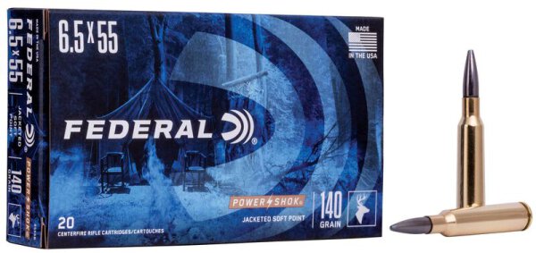FEDERAL MUNITION 6,5X55 SWEDISH 140GR SP 20/200