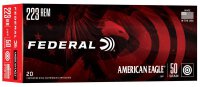 FEDERAL MUNITION .223 REM 50GR JHP 20/500