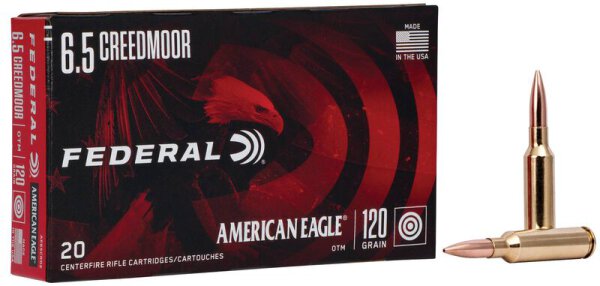 FEDERAL MUNITION 6,5MM CREEDMOOR 120GR OTM 20/200
