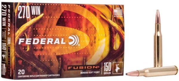 FEDERAL MUNITION .270 WIN 150GR FUSION 20/200