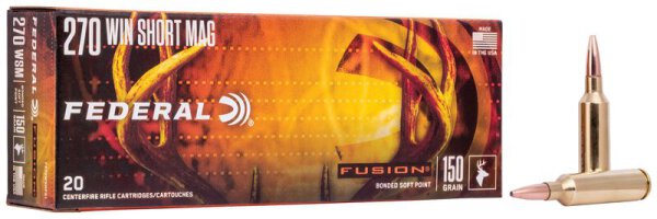 FEDERAL MUNITION .270 WSM 150GR FUSION 20/200