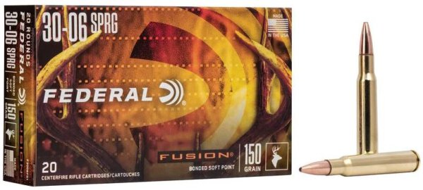 FEDERAL MUNITION .30-06 SPRG 150GR FUSION 20/200