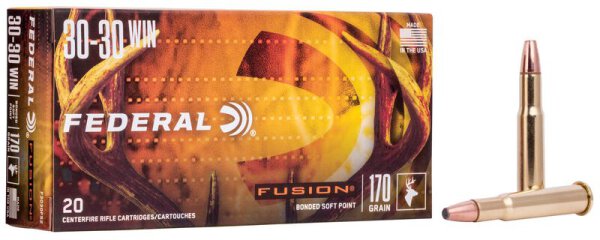 FEDERAL MUNITION .30-30 WIN 170GR FUSION 20/200