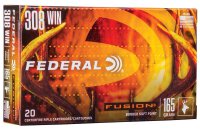 FEDERAL MUNITION .308 WIN 165GR FUSION 20/200