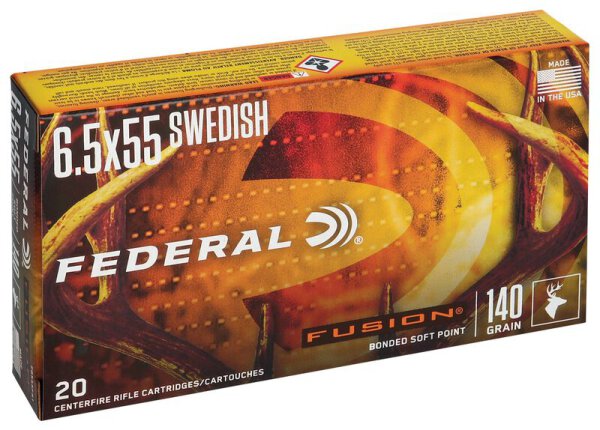 FEDERAL MUNITION 6,5X55 SWEDISH 140GR FUSION 20/200