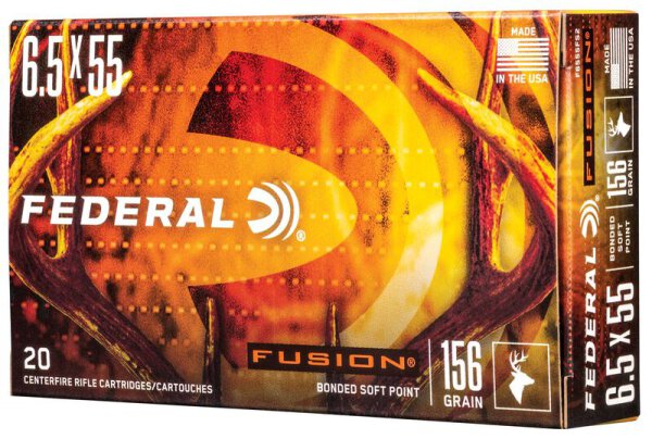 FEDERAL MUNITION 6,5X55 SWEDISH 156GR FUSION 20/200