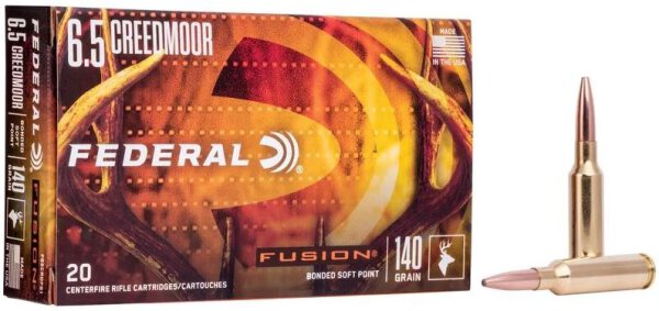 FEDERAL MUNITION 6,5MM CREEDMOOR 140GR FUSION 20/200