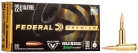 FEDERAL MUNITION .224 VALKYRIE 90GR SIERRA MATCHKING BTHP...