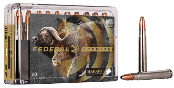 FEDERAL MUNITION .375 H&H MAG 300GR SWIFT A-FRAME 20/200