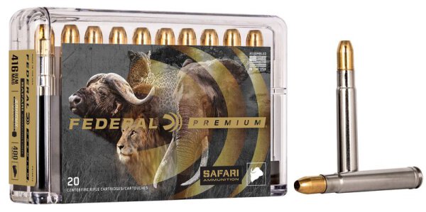 FEDERAL MUNITION .416 REM MAG 400GR TROPHY BONDED SLEDGEHAMMER SOLID 20/200