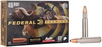 FEDERAL MUNITION .416 RIGBY 400GR SWIFT A-FRAME 20/200