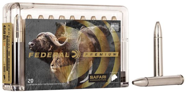 FEDERAL MUNITION .458 WIN MAG 400GR TROPHY BONDED BEAR CLAW 20/200