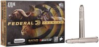 FEDERAL MUNITION .470 NITRO EXPRESS 500GR TROPHY BONDED...