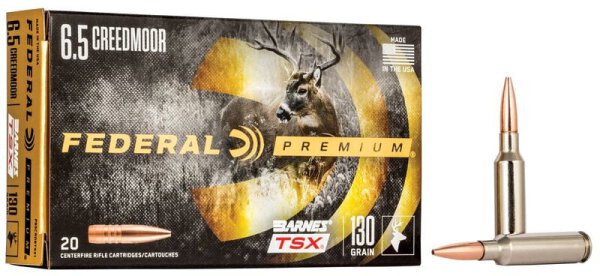 FEDERAL MUNITION 6,5MM CREEDMOOR 130GR BARNES TSX 20/200
