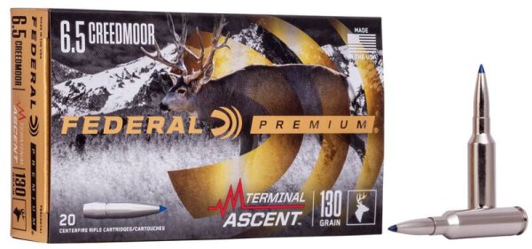 FEDERAL MUNITION 6,5MM CREEDMOOR 130GR TERMINAL ASCENT 20/200